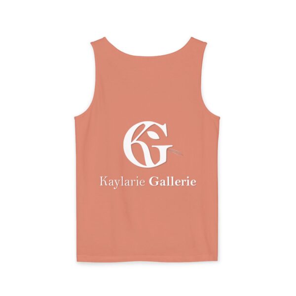 Unisex Garment-Dyed Tank Top - Kaylarie Gallerie Logo - Image 5