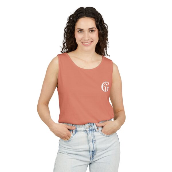 Unisex Garment-Dyed Tank Top - Kaylarie Gallerie Logo - Image 6
