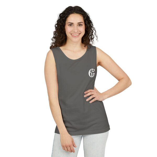Unisex Garment-Dyed Tank Top - Kaylarie Gallerie Logo - Image 12