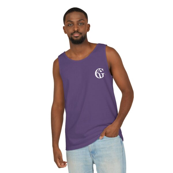 Unisex Garment-Dyed Tank Top - Kaylarie Gallerie Logo - Image 3