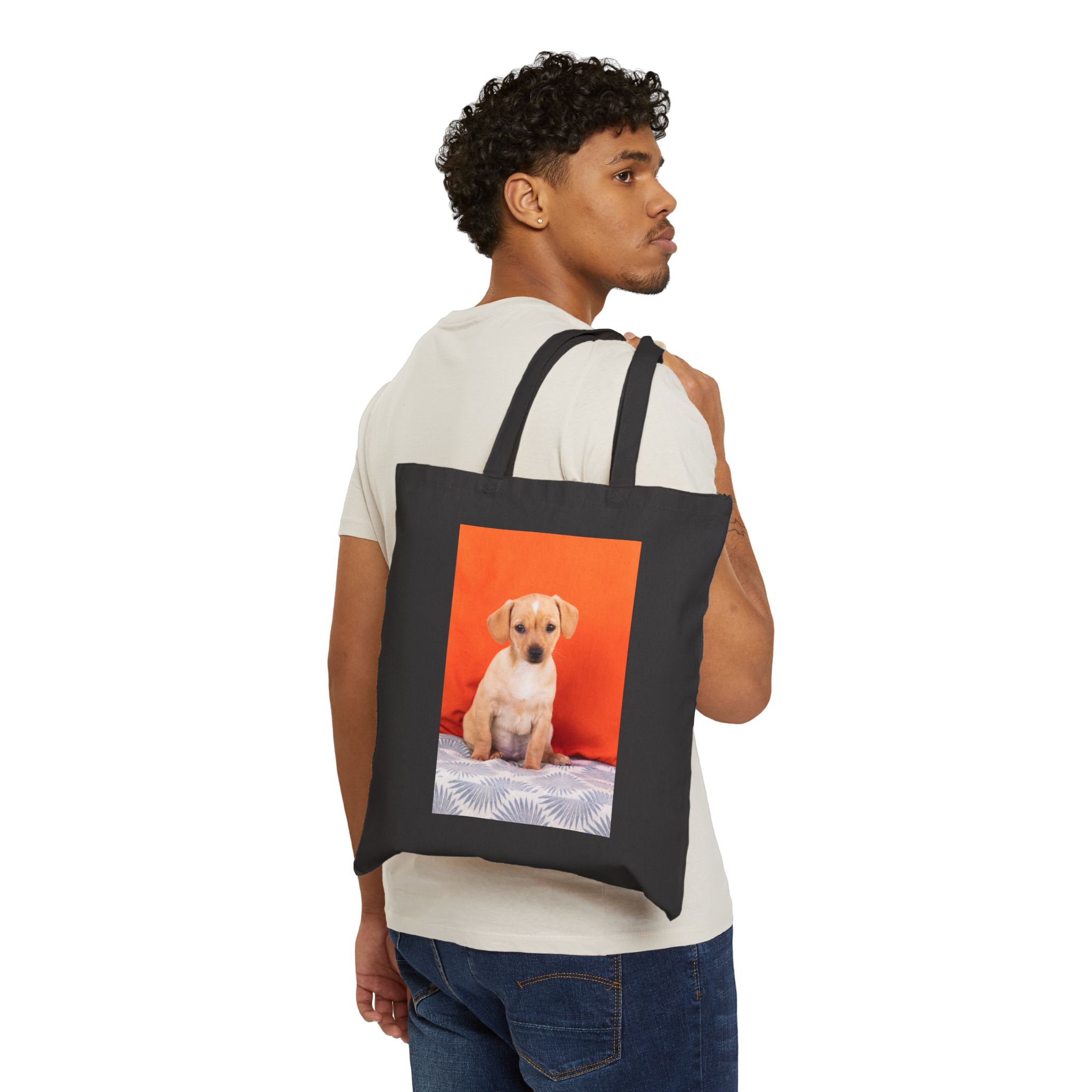 Custom Dog Days of Summer Canvas Tote Bag - Image 7