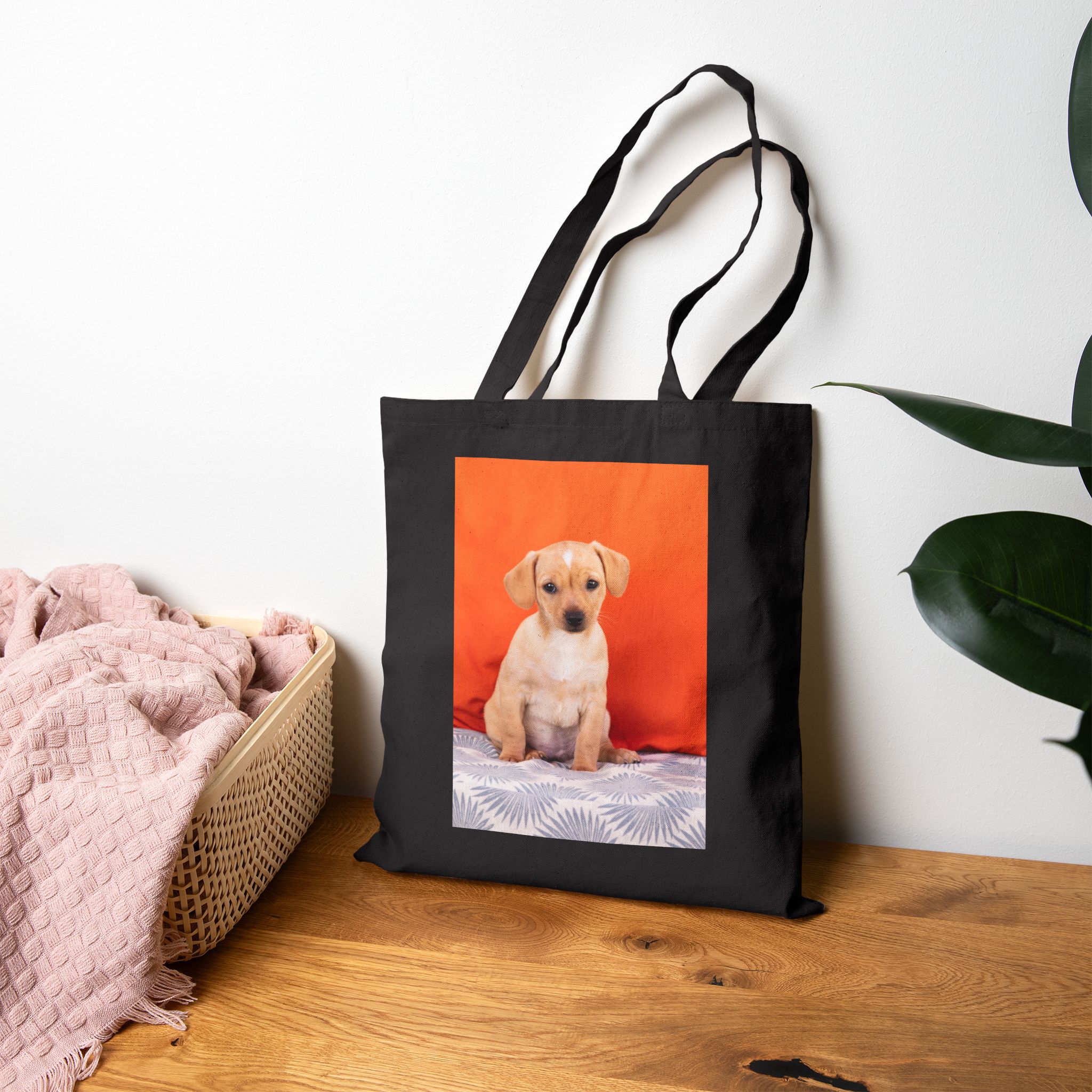 Custom Dog Days of Summer Canvas Tote Bag - Image 8