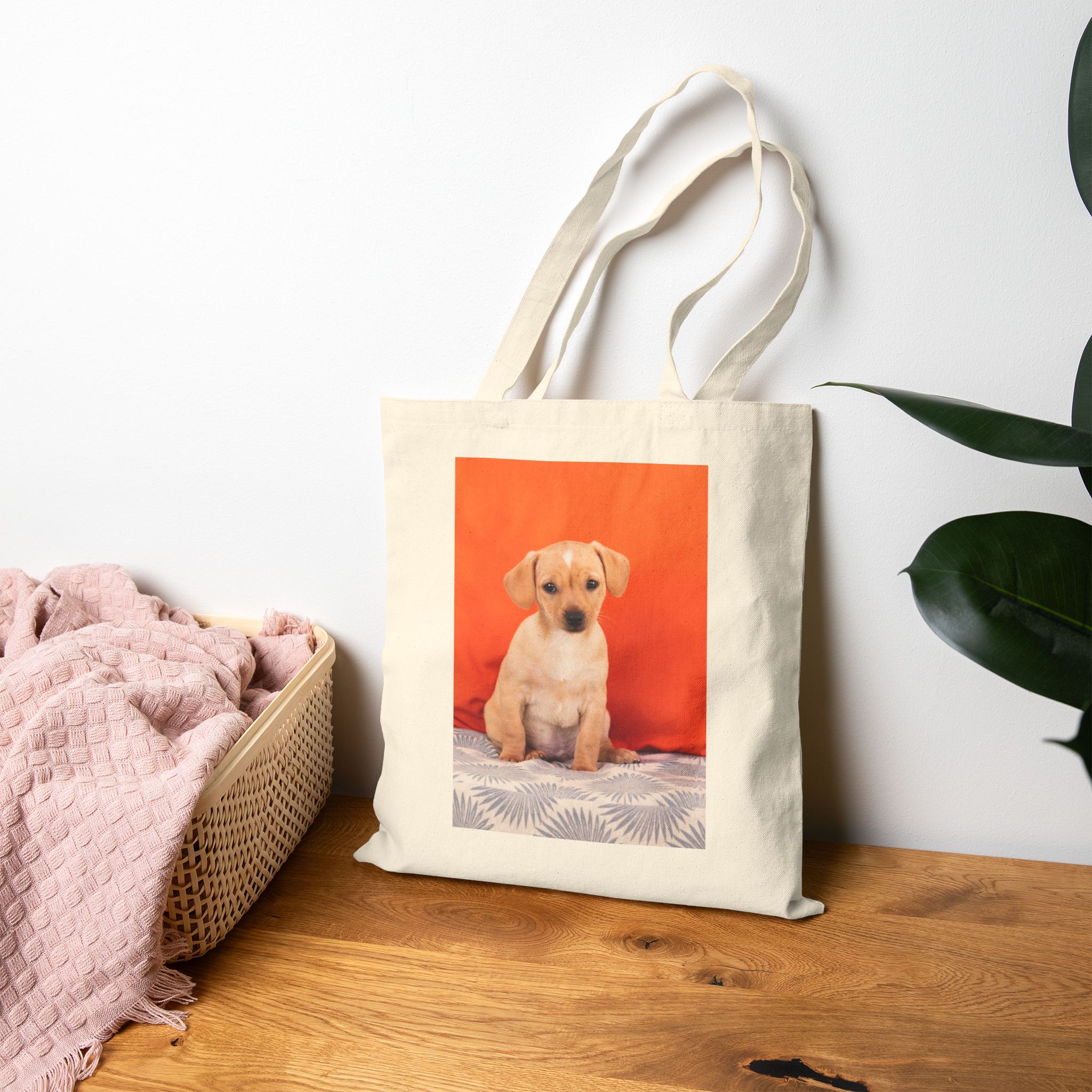 Custom Dog Days of Summer Canvas Tote Bag - Image 4