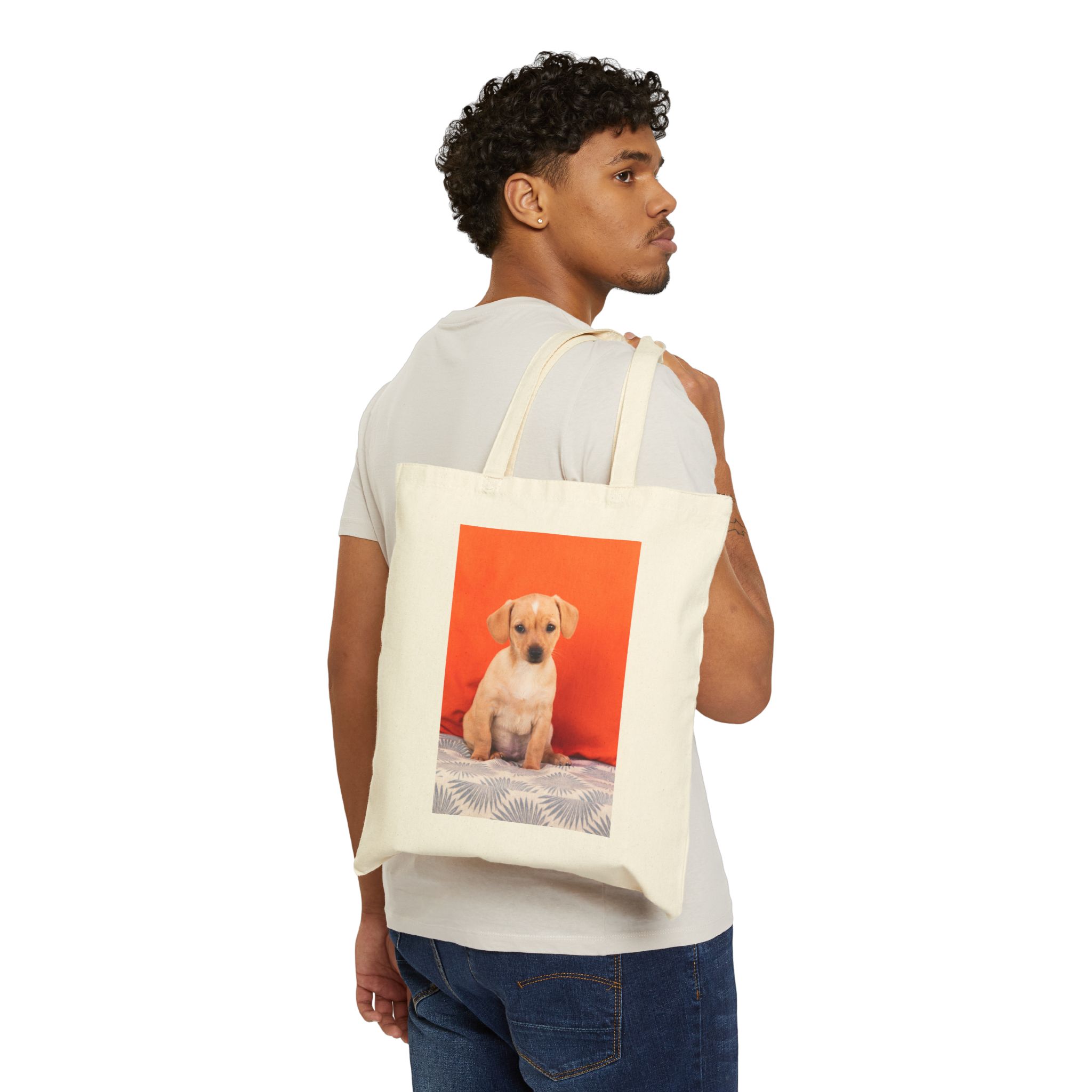 Custom Dog Days of Summer Canvas Tote Bag - Image 3