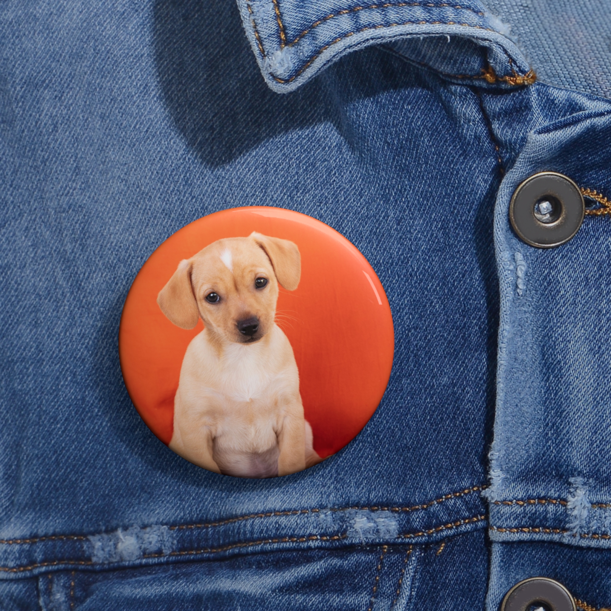 Custom Animal Photo Pin Button Badge - Image 2